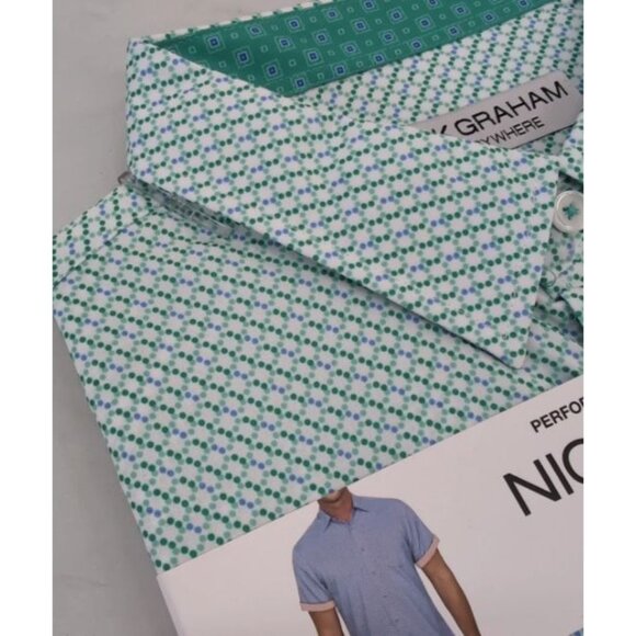 Nick Graham Mens Performance Stretch Sport Shirt XXL Green - Picture 1 of 4